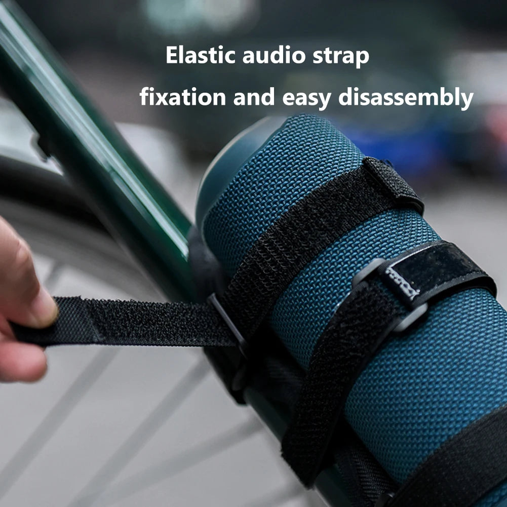 Multi-purpose Bike Mount Holder for Water Cups and Speakers Durable Nylon Elastic Band Suitable for 1.5-3.5 Inch Diameter Quake