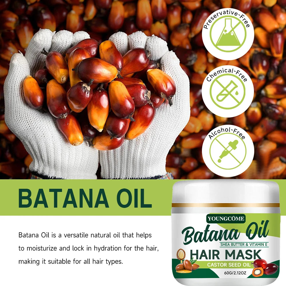 Batana Rosemary Hair Care Hair Mask Nourish Moisturize Improve Hair Quality Reduct Hair Loss Prevent Repair Revitalize Hair Care Quake