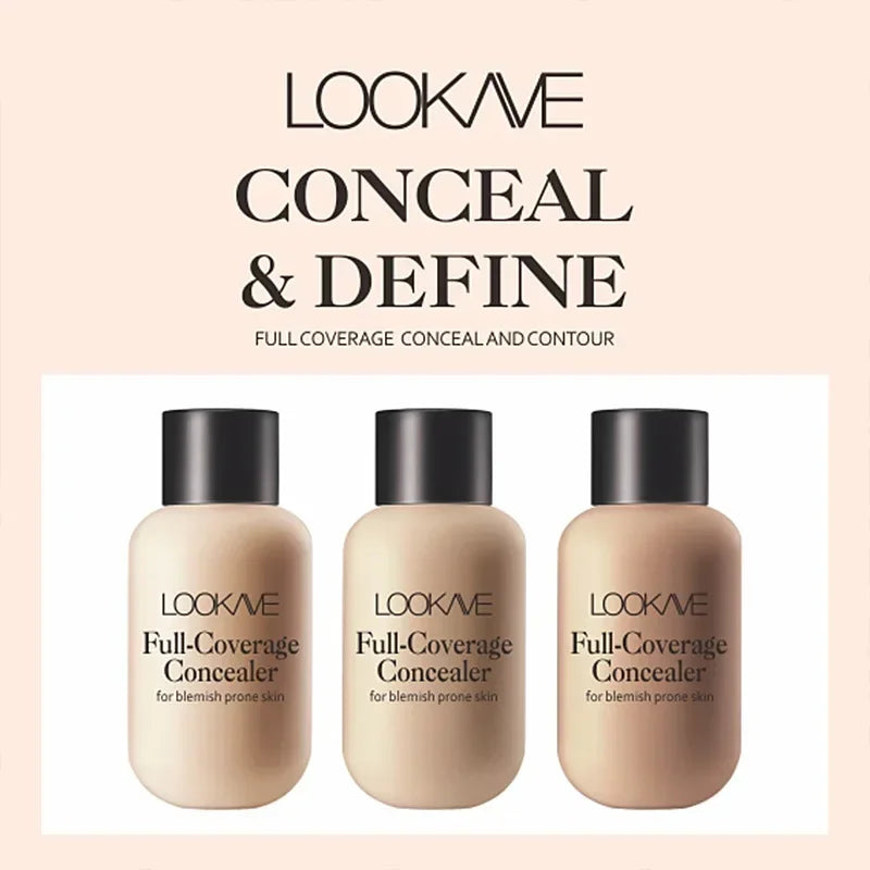 Liquid Concealer Foundation Cream Makeup Waterproof Lasting Full Coverage Acne Spot Scars Dark Circles Face Base Cosmetics Quake