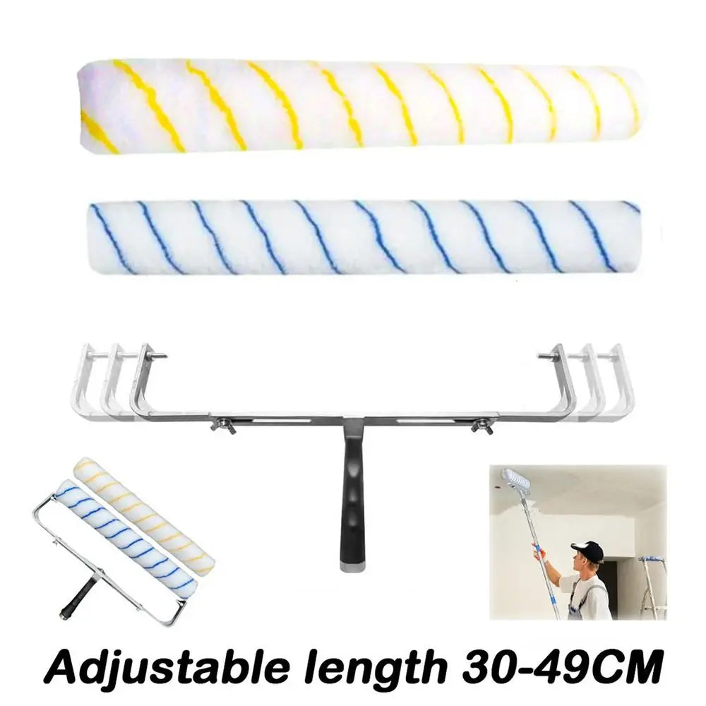 Aluminum alloy Adjustable Paint Roller Wall Ceilings Alat Replacements Accessory Roller Paint Brushes Wall Painting Tools Quake