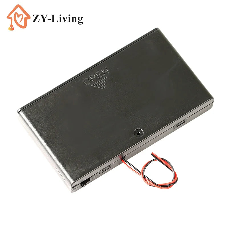 1/2Pcs 8 Slots AA Battery Holder Battery Storage Case Box With Switch & Cover Batteries Standard Container Quake