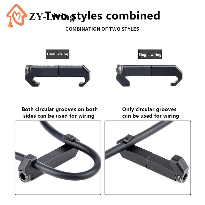 3pcs/Set Wire Guide System Cable Management Rail Cover Picatinny Rail Handguard Wire Guide Tail Fixed Quake
