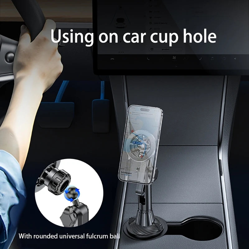 Magnetic Phone Holder Secure Attachment Expandable Arm Phone Mount Stable & Adjust Designs Phone Stand for Vehicle K1KF Quake