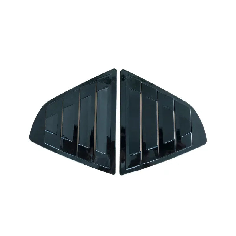 For Toyota Camry Sedan 2018 2019 2020 2021 2022 2023 Car Rear Louver Window Side Shutter Cover Trim Sticker Vent Scoop ABS Auto Quake Gloss Black