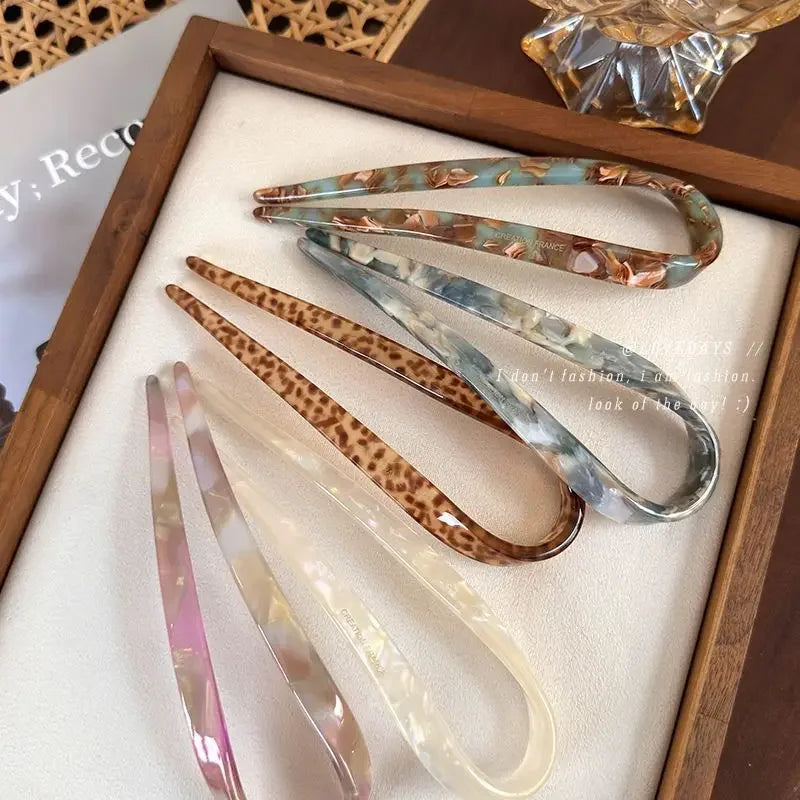Hair Stick for Women Girls Retro Elegant Chinese Style Hair Styling Accessories Hairpins Barrettes Headdress Headwear Quake