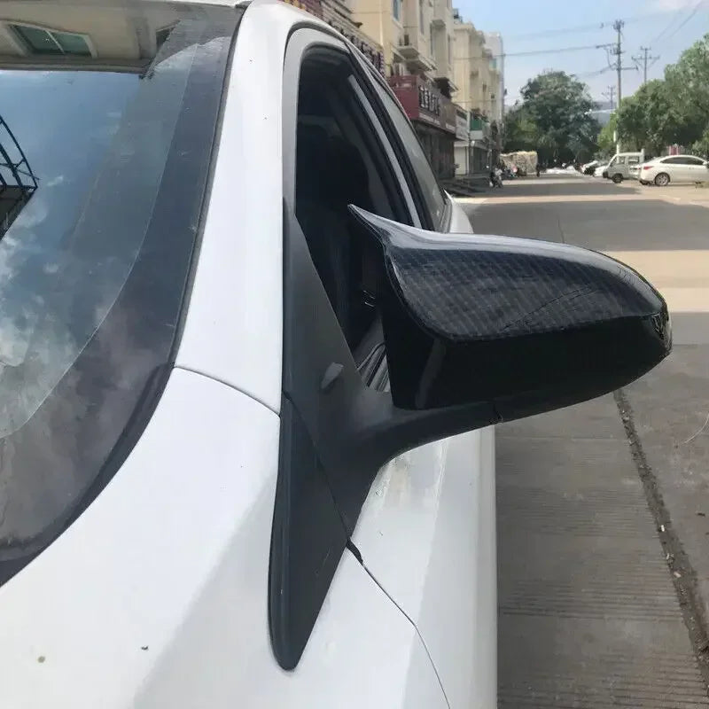 For Toyota Corolla Camry Aygo 2014-2018 Car Rearview Side Mirror Cover Wing Cap Sticker Exterior Door Rear View Case Trim Carbon Quake