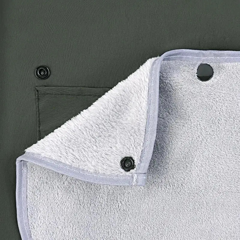 Water-Resistant Kitchen Apron with Hand-Wipe Panel X-Back Straps Front Pocket for Cooking Dishwashing and Light Home Care, K1KF Quake