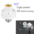 LED AC220V 110V 85-265V Automatic Human Body Infrared PIR Sensor Bulb Light E27 Base PIR Motion Detector Wall Lamp Holder Socket Quake E27 type-A