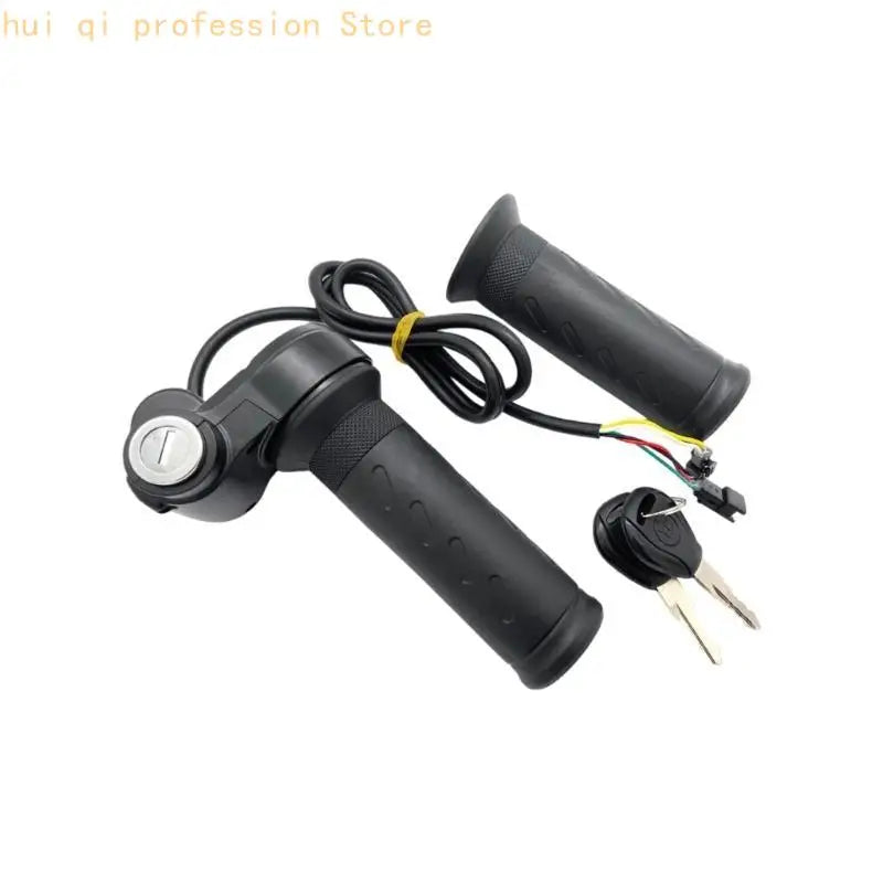 Anti Slip Electric Bike Throttle Grip Accelerator with IP65 Waterproof Quick Installation for Multiple Models H8WE Quake left and rig CN