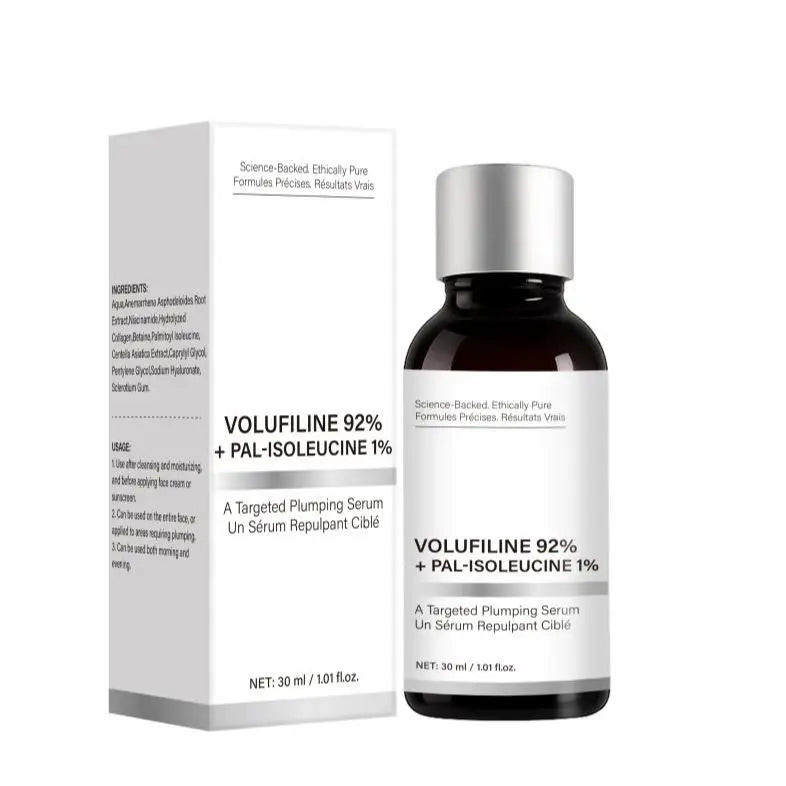 1/2PCS Volufiline Serum, Volufiline 92% + Pal-Isoleucine 1% Plumping Serum with Niacinamide Skin Radiance Boosting Facial Care Quake 30ml X1