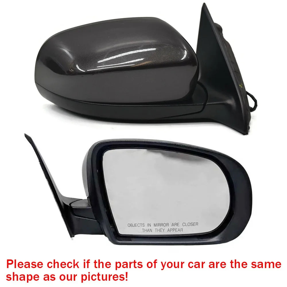 For Jeep Cherokee Compass 2014-2019 1x Left Right Side Rear View Lens Split Mirror Heated Door Glass Rearview Accessories Auto Quake