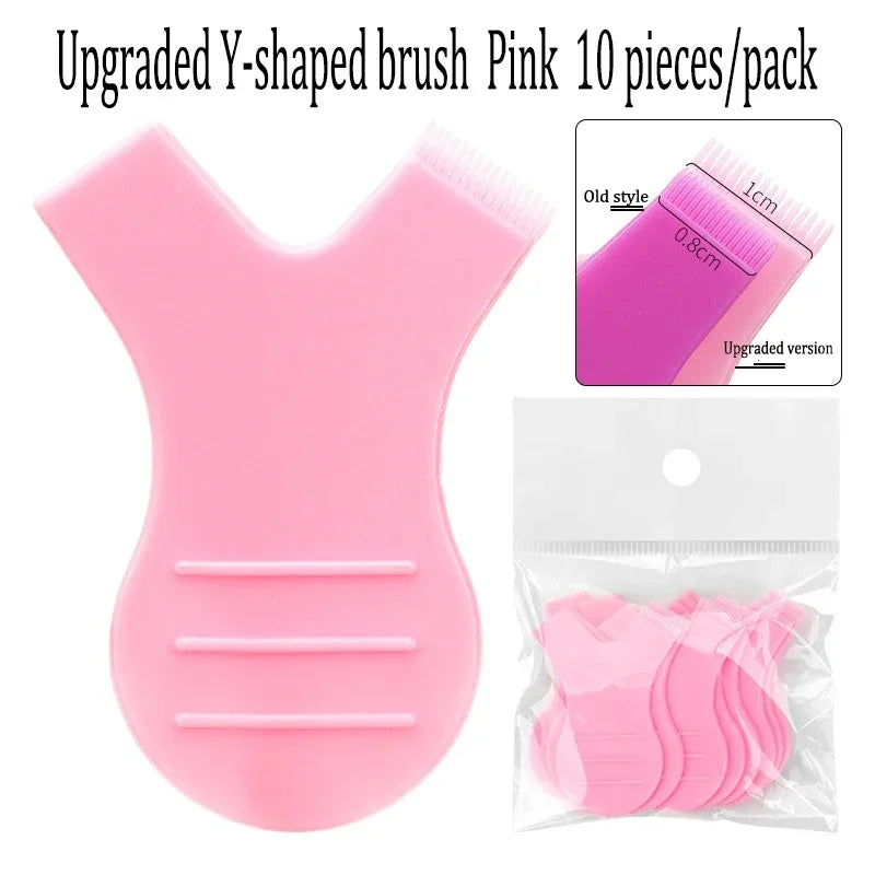 vvocci 10PCS Eye Lash Tools False Eyelash Applicator Lifting Set Silicone Pads for Mold Eyelash Rollers Firm Softening Rod Quake M44 Pink