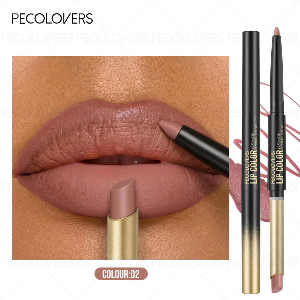 1PC Lip Liner, Multiple Colors To Choose From, Full and Charming Lips, Contouring Lips, Lip Cosmetics Quake 02