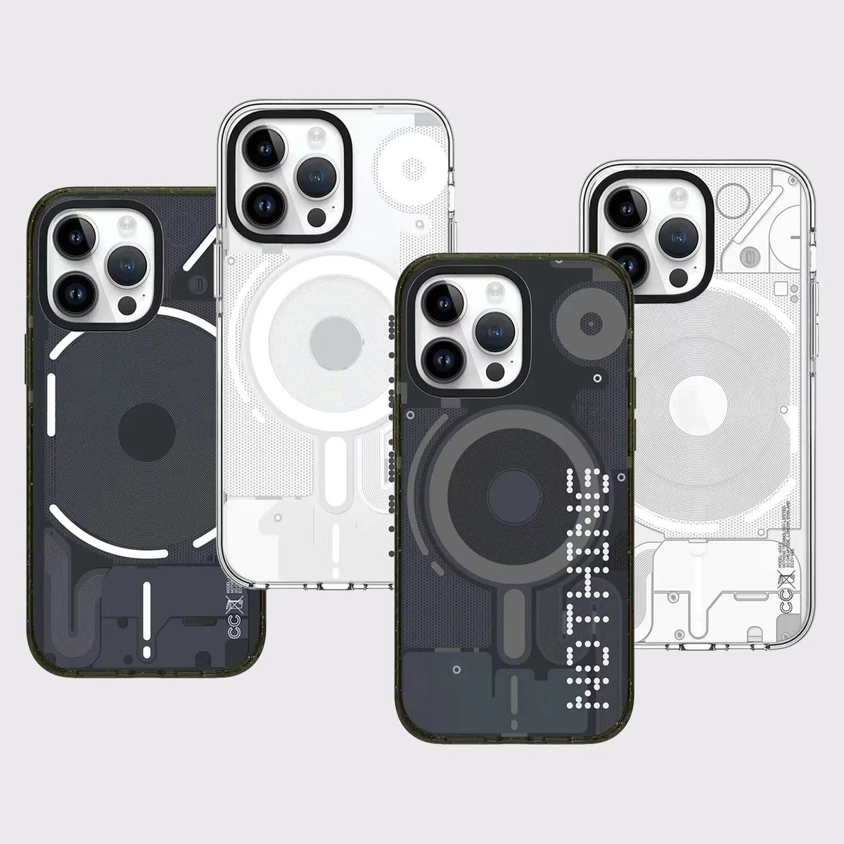 6092095 Impact Black / White Border Magnetic Case: Compatible with IPhone 18 17 16 15 14 13 Pro Max 18Pro Quake