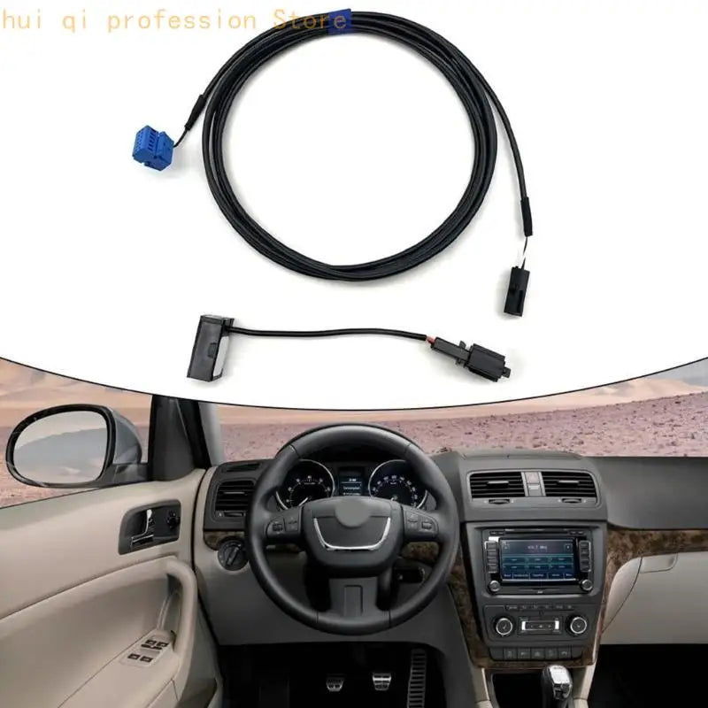 Vehicle Bluetooth-compatible Microphone Module for Radio Replace 3BD035711 Handsfree Call MIC with Harness Cable H8WE Quake