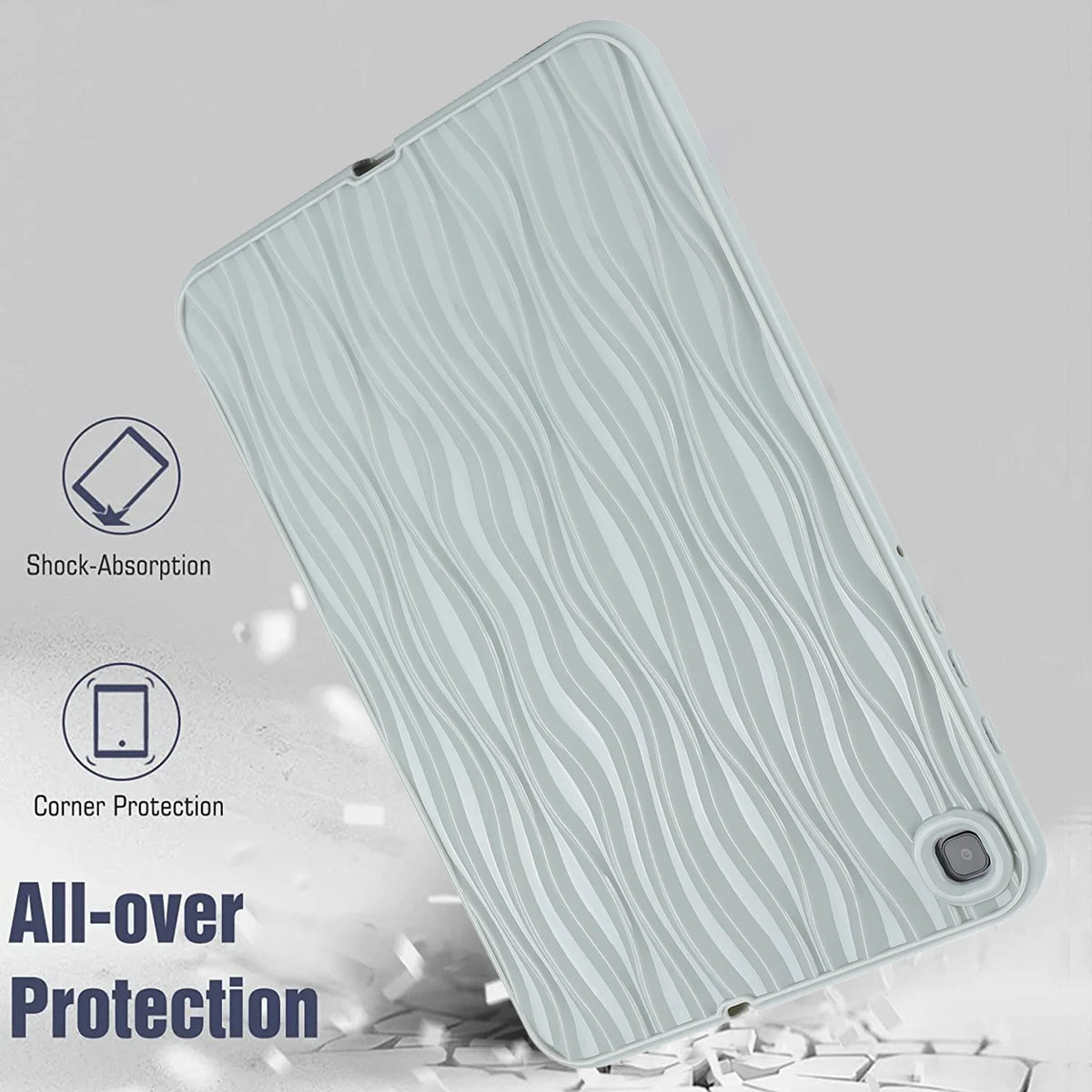Luxury Tablet Case for Samsung Galaxy TAB A8 A7 S6 LITE Drop Resistant T220 T225 X200 P610 P615 Soft Silicone Quake