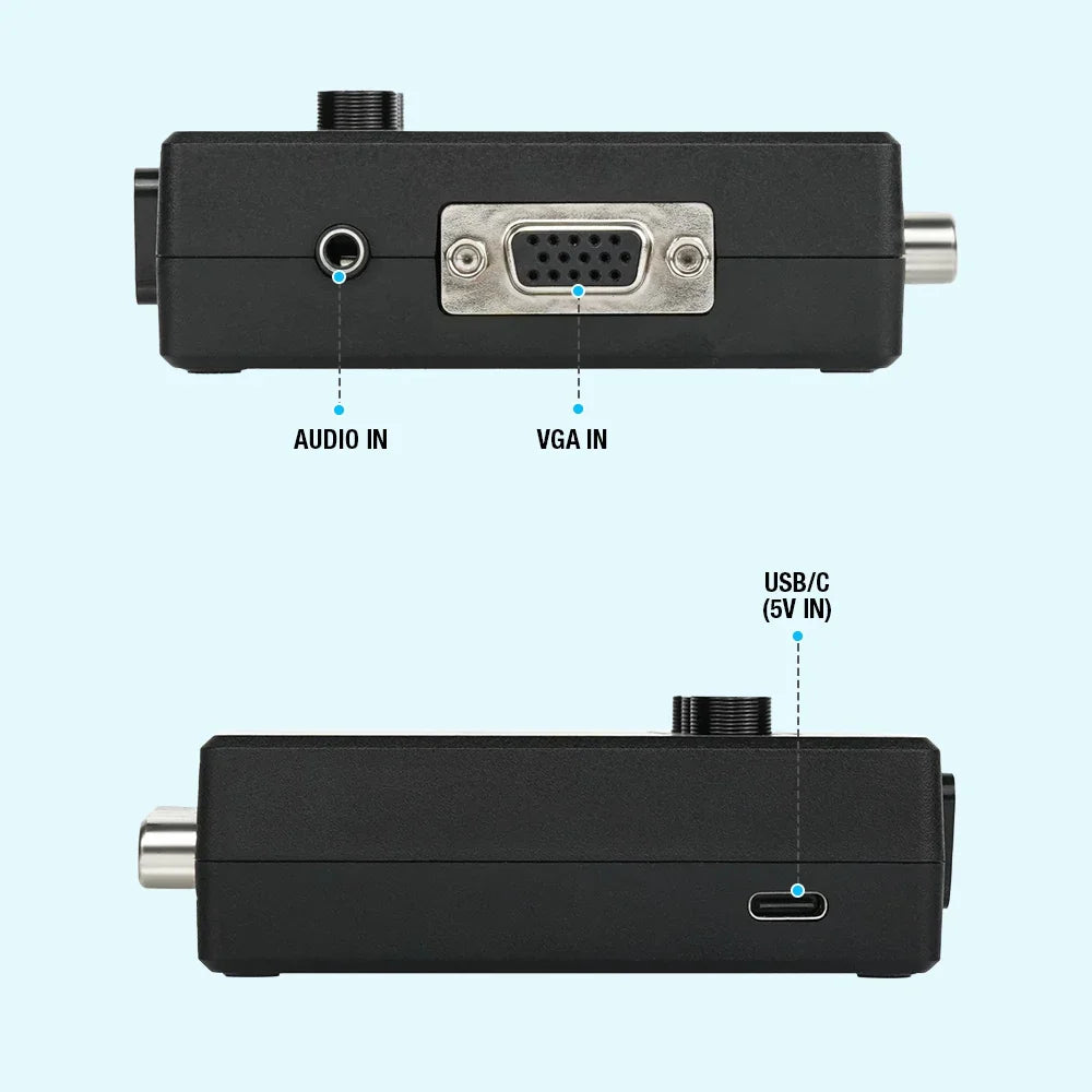 RGBS (Scart) or VGA to YPBPR Signal Video Transcoder Converter RGBS to Color Dif Quake