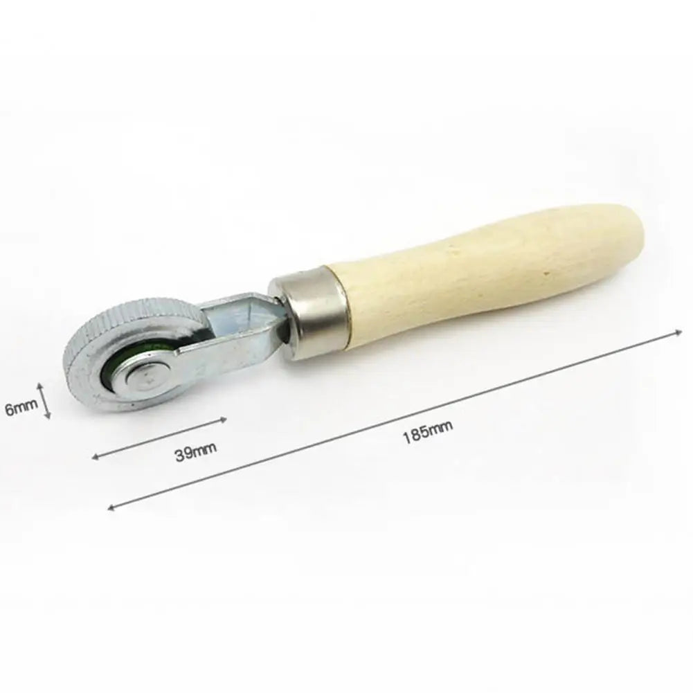Motorcycle Tire Flat Roller Smooth Rolling Stable Wood Handle Anti Corrosion Tire Patch Roller for Workshop Quake
