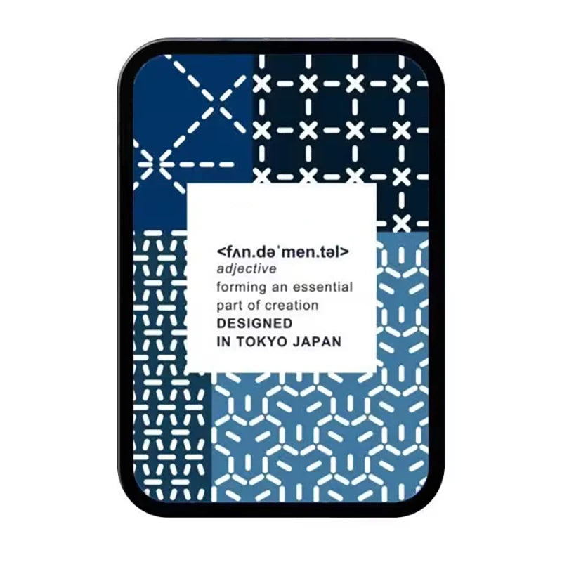 Tokyo Denim Texture Pattern Magnetic Phone Grip Card Holder Stand for IPhone 13 14 15 16 17 18 Pro Max Case Quake card holder stand 3