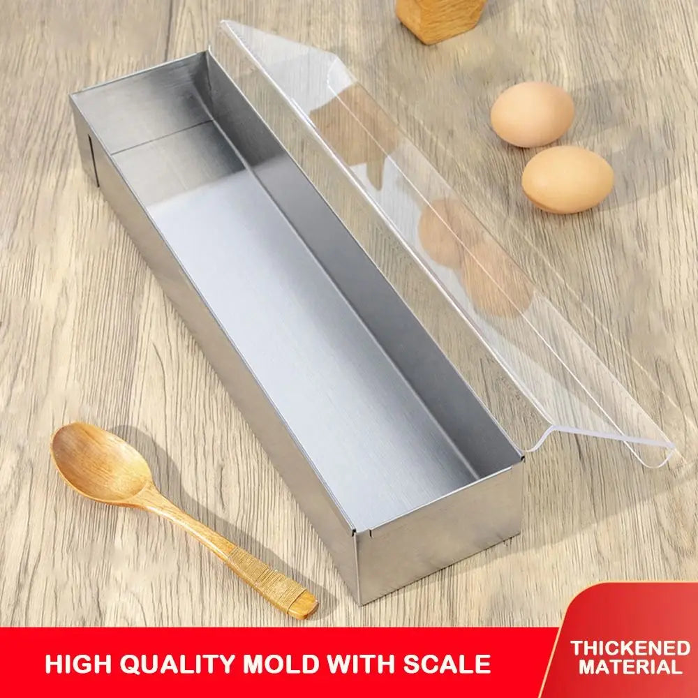Rectangle Shape Tiramisu Cake Mold Removable Base Non-Stick Surface Non-Stick Baking Mold Professional Tools Handmade Quake