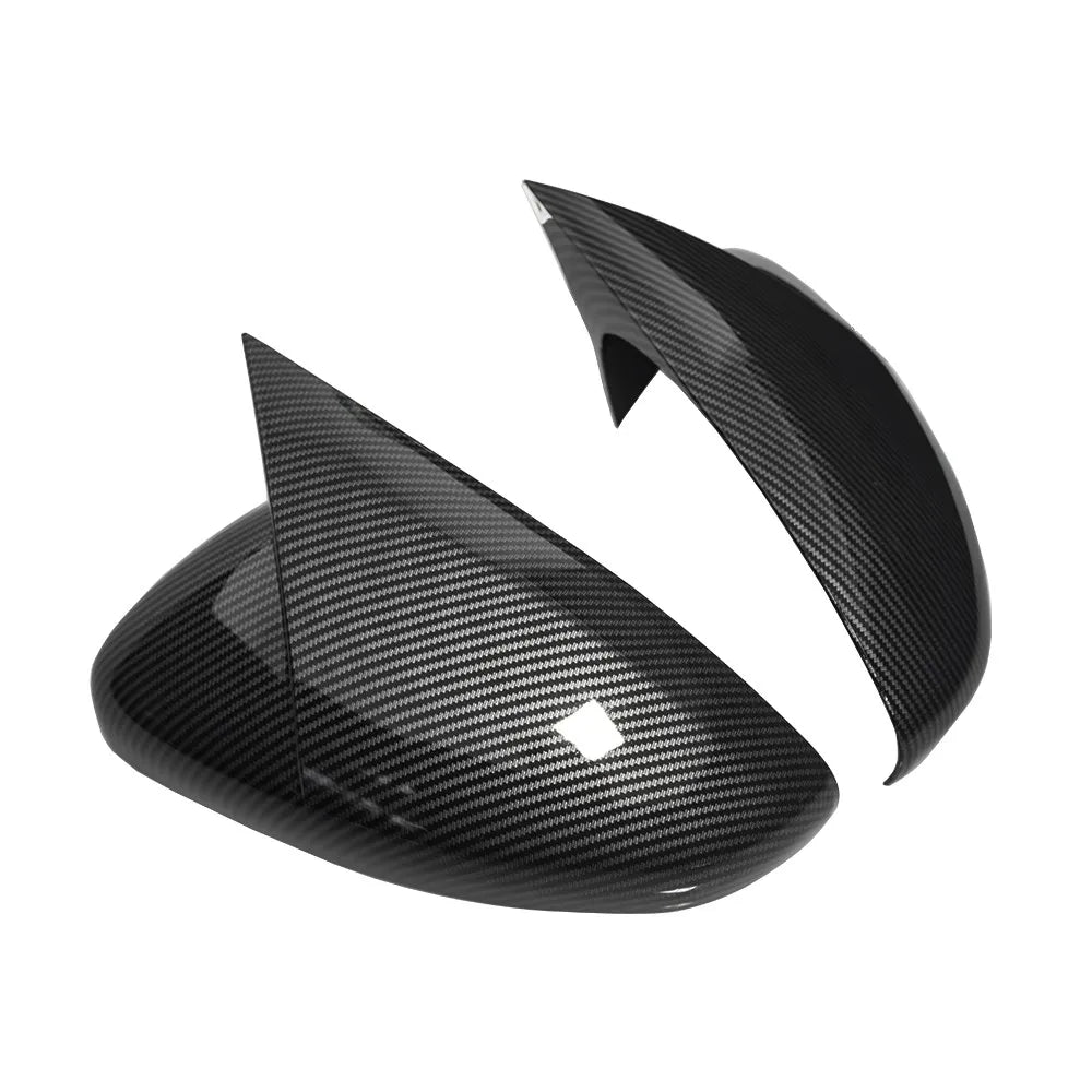 For Peugeot 208 2008 2012-2018 Citroen C3 2016 to 2020 2x Car Sticker Rearview Side Mirror Cover Wing Cap Exterior Case Trim ABS Quake