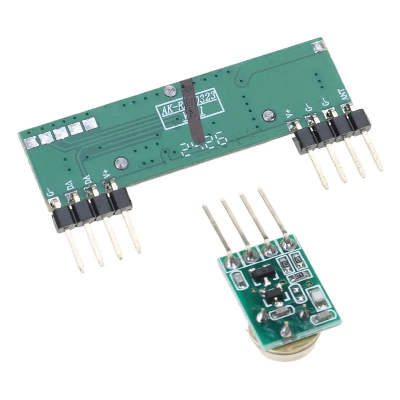 433 MHz Wireless Transmitter and Receiver 3400 RF Transmitter&Receiver Link Kit Long Distance 433MHz RF Transceiver Tool K1KF Quake