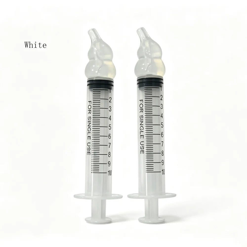 vvocci Baby Snot Cleaner Cartoon Baby Oral Suction Nasal Aspirator 10ml Syringe-style Baby Nasal Irrigator Quake 2pc 10ml Transparent