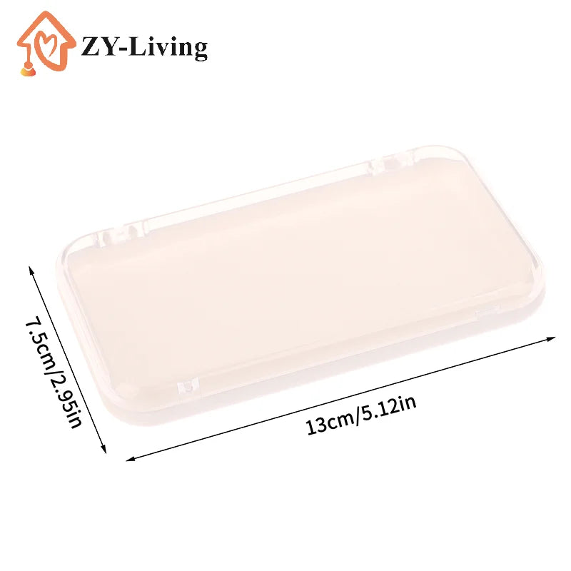 Plastic Clear Jewelry Box Press-on Nail Storage Case Rectangle Storage Box For False Nails Display And Salon Essentials With Lid Quake