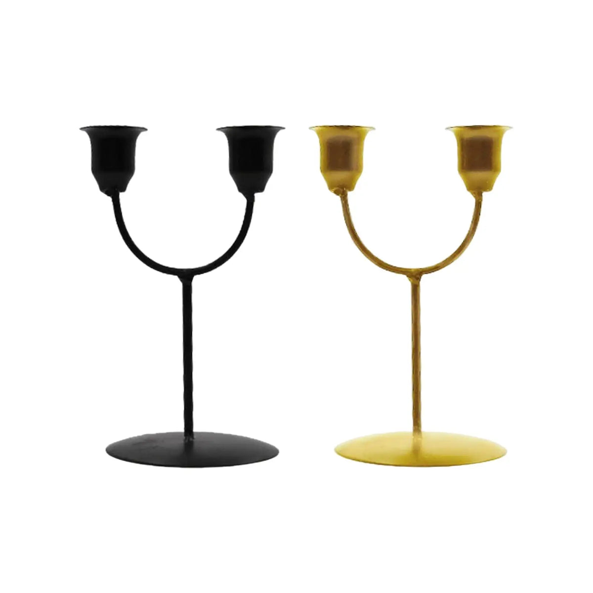 Candles Holder Candlestick Vintage Style Taper Candles Stand Art Decor Decorative Tabletop Candleholder for Living Room Quake