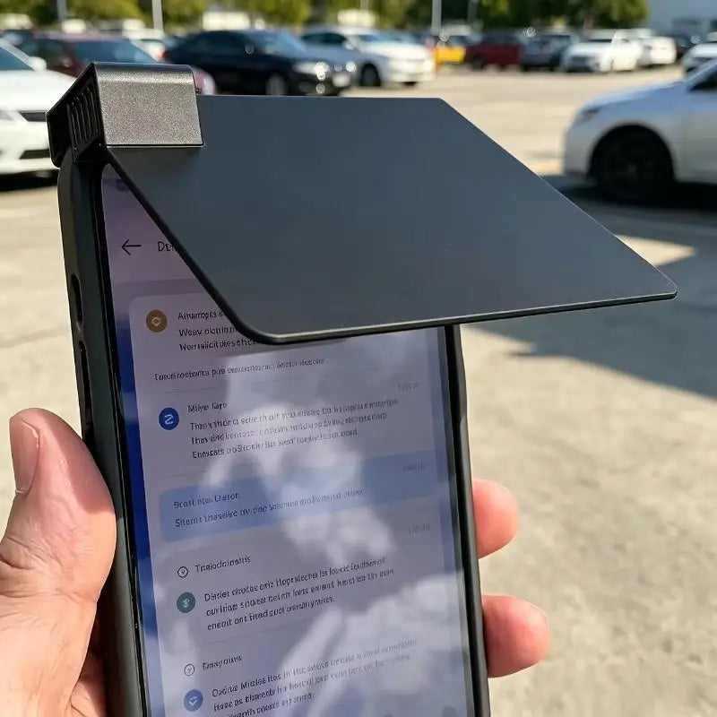 1Pcs Mobile Phone Accessories Enhances Screen Visibility In Strong Light Reduce Sunlight Reflection Mobile Phone Sunshade Quake