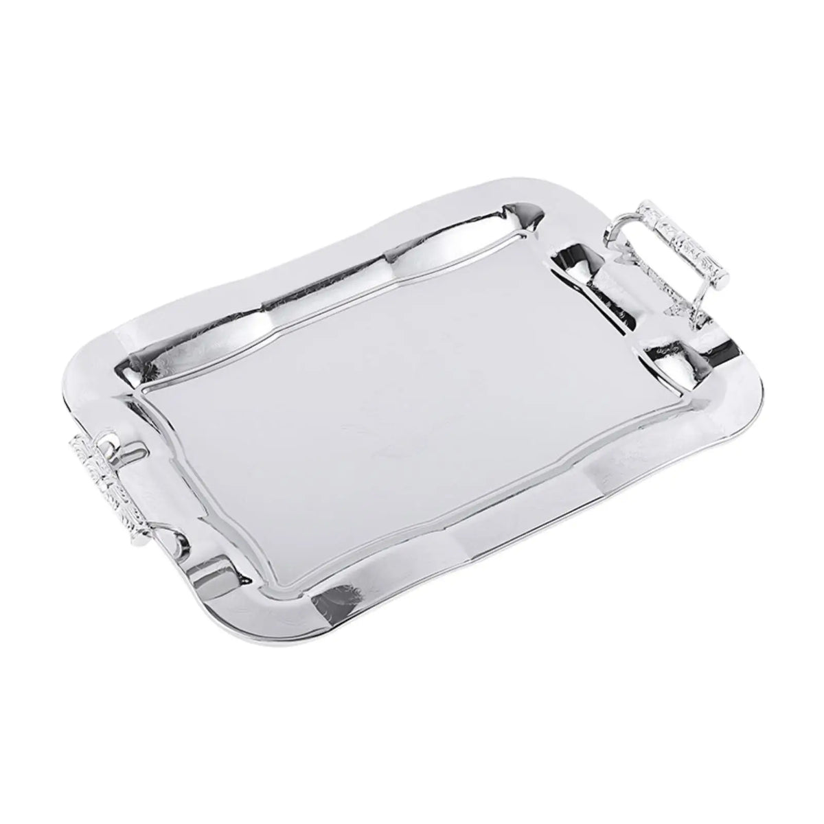 Stainless Steel Serving Tray Dish Food Storage Elegant Dessert Table Tray Serving Platter for Tea Party Bathroom Home Kitchen Quake