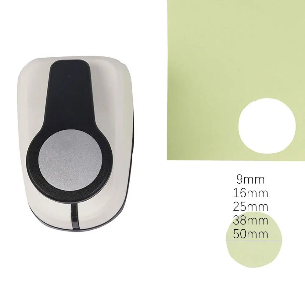 New ABS+alloy Hole Puncher Multiple Sizes Labor-saving Design Circular Embosser Circular Hole Shape Punch Paper Quake