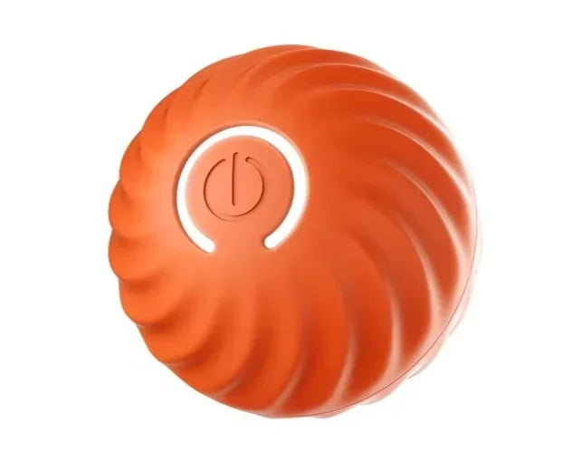 1pcs Dog Toys Intelligent Gravity Jump Ball Rechargeable Bite-Resistant Rolling Ball Cat And Dog Chase Interactive Pet Toys Quake Orange G1339B