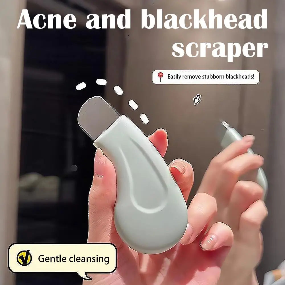Blackhead Remover Scraper for Deep Cleansing, Skin Scrubber Facial Cleansing Spatula Beauty Skin Care Tool for Men and Women Quake