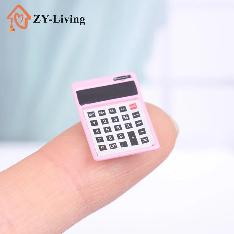 Simulation Mini Stationery Pocket Micro Stapler/calculator Learning Educational Toys Classroom Scene Decoration Quake