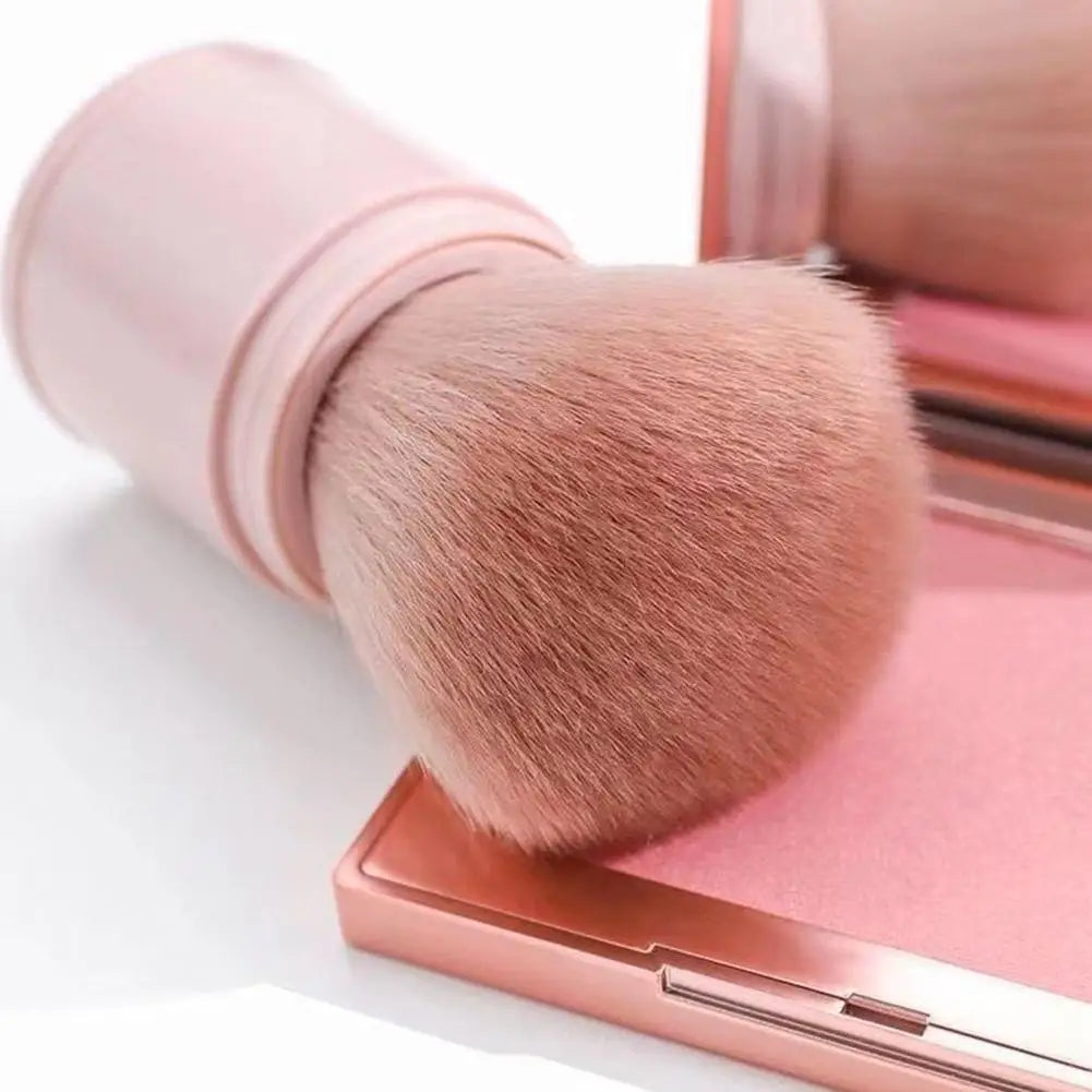 Portable Mini Retractable Blush Brush Soft Loose Powder Foundation Makeup Brush Multi Functional Beauty Makeup Tool Quake