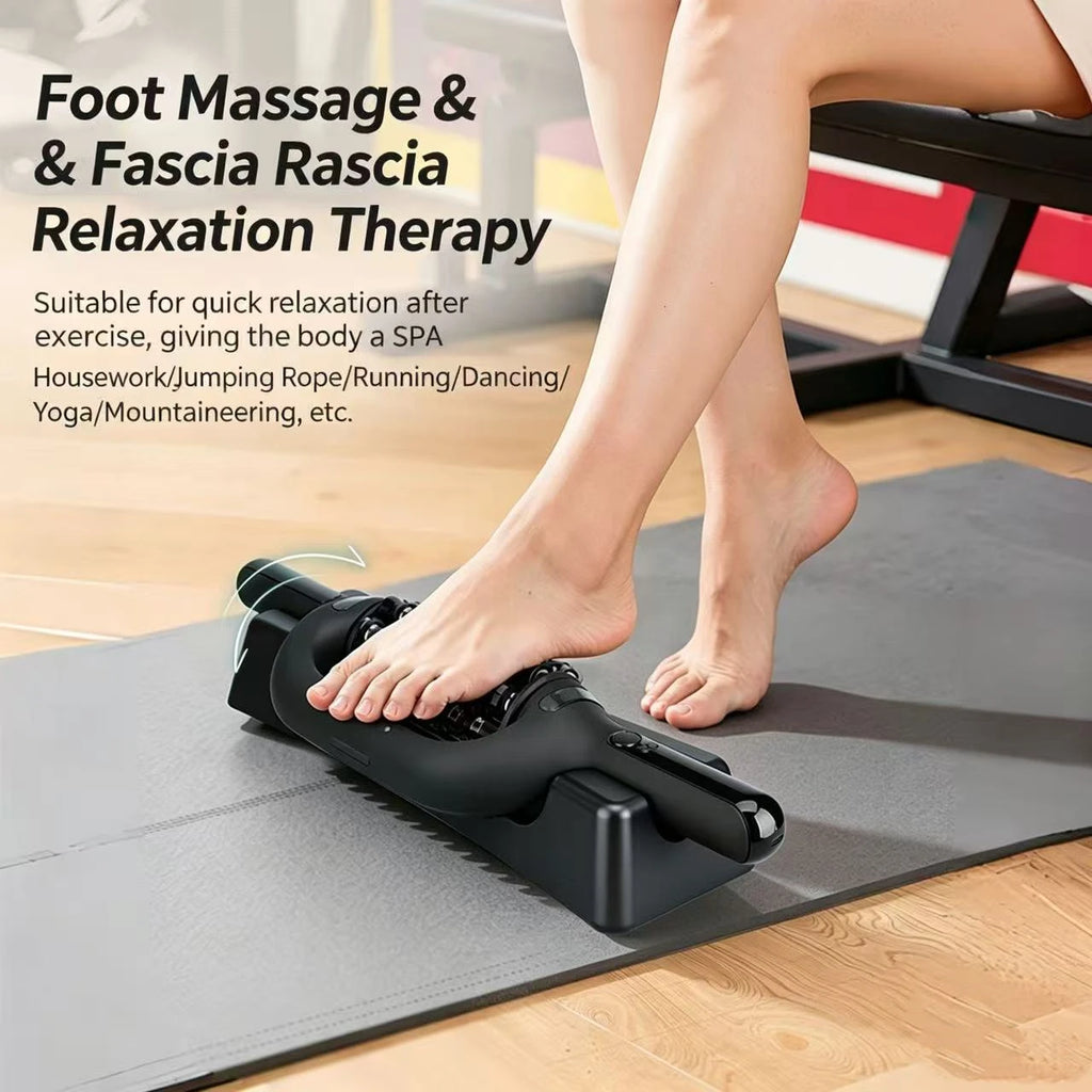 Electric Roller Massage Impactor Deep Tissue Red Light Heat Rechargeable Muscle Relaxer Quake