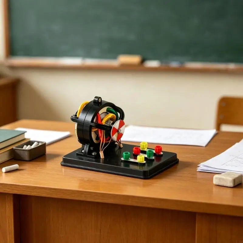 Three Phase Induction Motor Teaching Model with Visible Stator and Winding Structure for Physics Lesson Demonstration and K1KF Quake