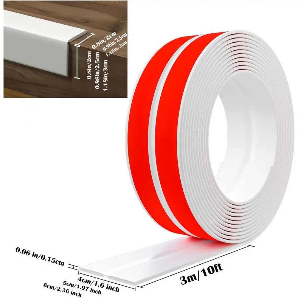 High Quality Self Adhesive Wall Corner Protector Peel and Stick Flexible Caulk Strip 3m Edge Guards Countertop Quake