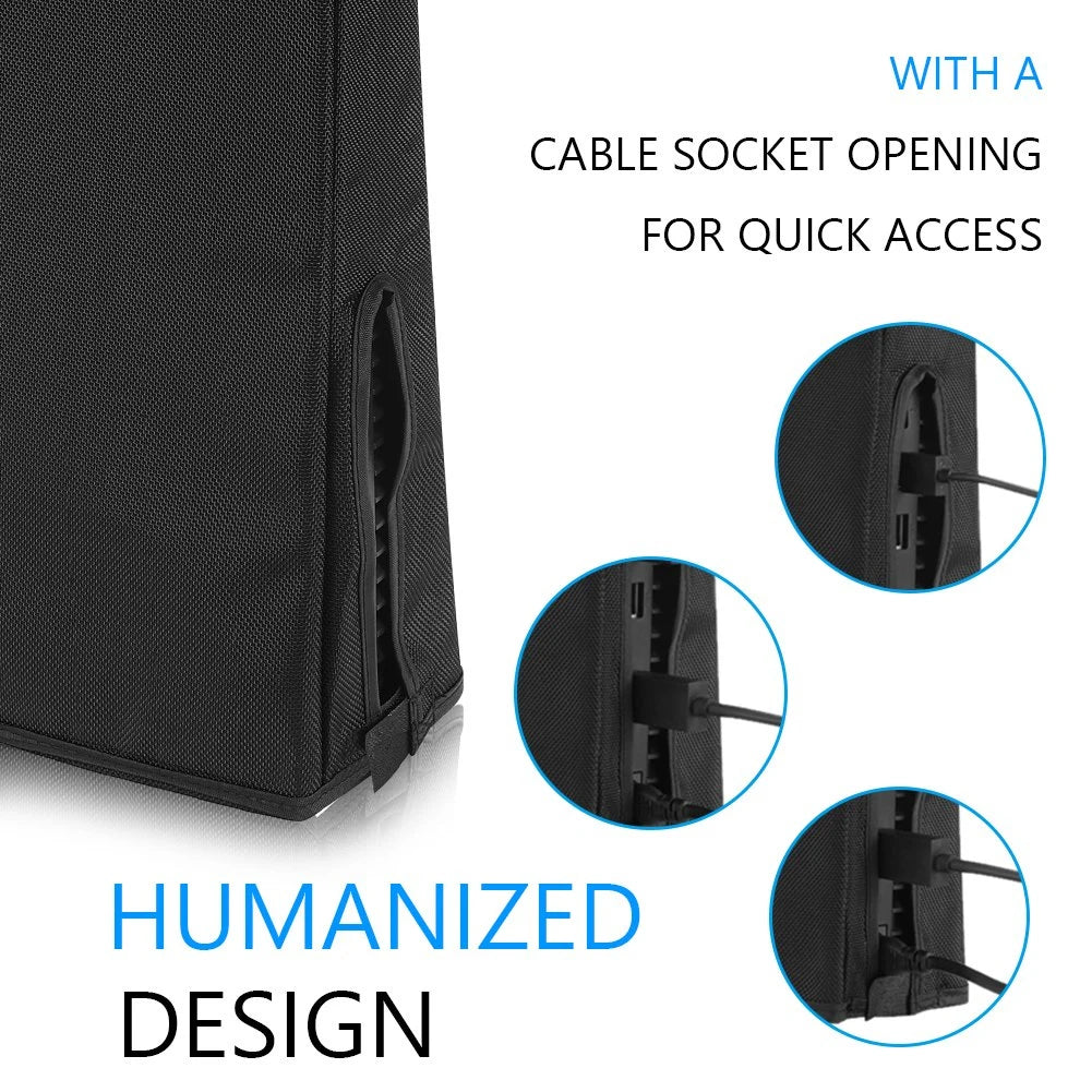 PS5 Slim Dust Protector Custom Designed Compatible with DualSense5 Slim Disc & Digital Edition with Thick Cotton Quake