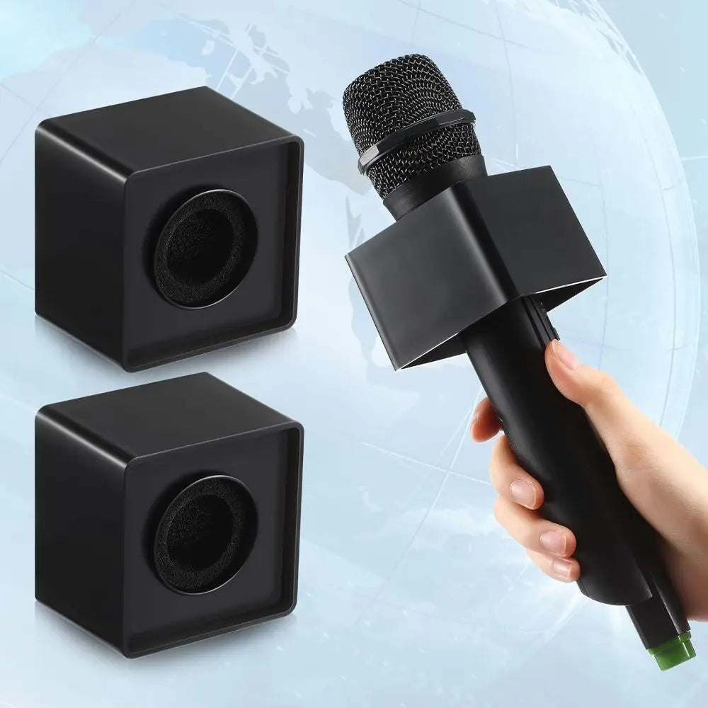 Replacement DIY Microphone Logo Flag Universal Customizable Microphone Flag Station Waterproof Mic Cube Stand Quake