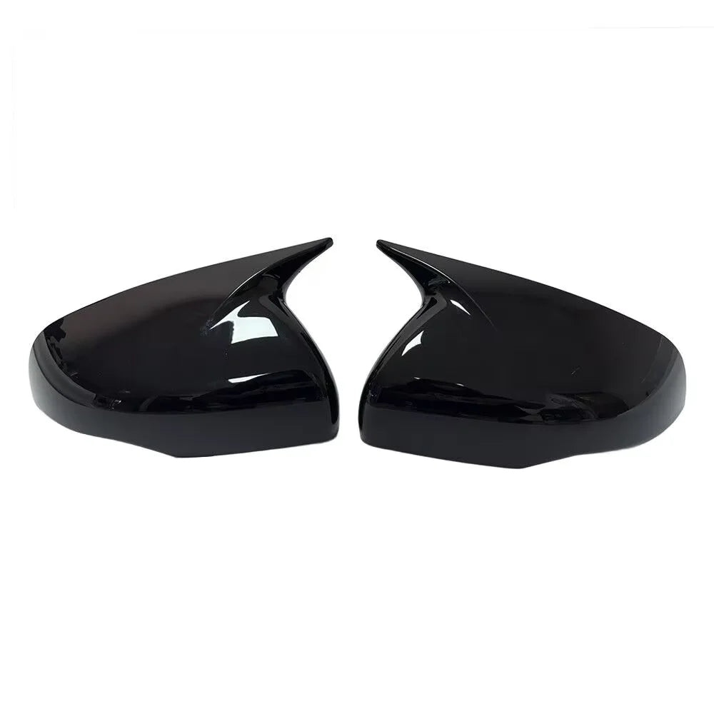 For Kia Carnival Sedona KA4 2020-2024 Car Sticker Rearview Side Mirror Cover Wing Cap Exterior Door Rear View Case Trim Carbon Quake Gloss Black