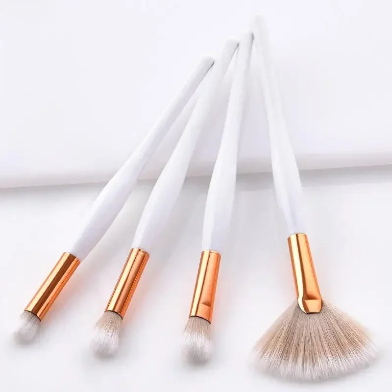 4/8pcs Makeup Brushes Set Eye Eyebrow Fan Shape Brush Long Handle Eye Concealer Professional Make Up Brushes Quake