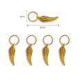 5/10 Pcs Hair Braids Leaves Beads Women Silver Gold Color Hip-hop Hair Rings Braid Bead Hair Headband Braiders Accessories Quake 5pcs