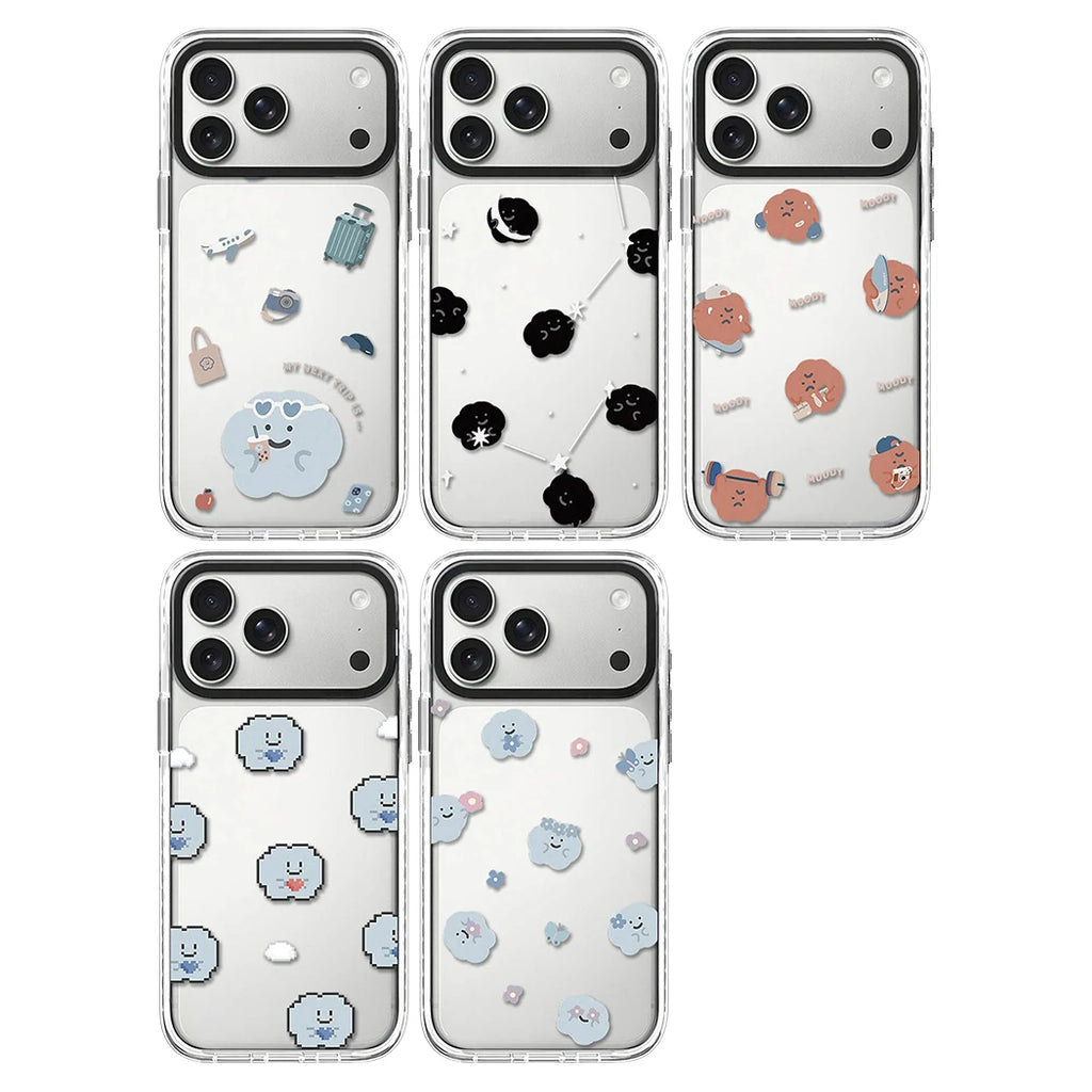 6082526 White Border Magnetic Phone Case Cover for IPhone 12 13 14 15 16 17 18 Pro Max Case Quake