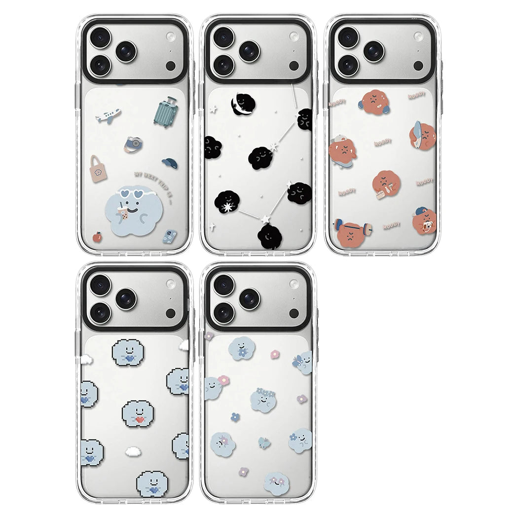 6082526 White Border Magnetic Phone Case Cover for IPhone 12 13 14 15 16 17 18 Pro Max Case Quake