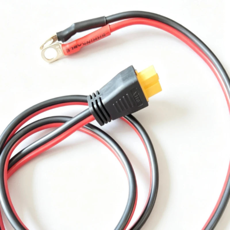 Off‑Grid Ready XT60/XT60I Female Cable 12AWG Weatherproof Rubber‑Coated Wire for Outdoor Solar Energy Storage Battery Charging Quake XT60 typeD 2M