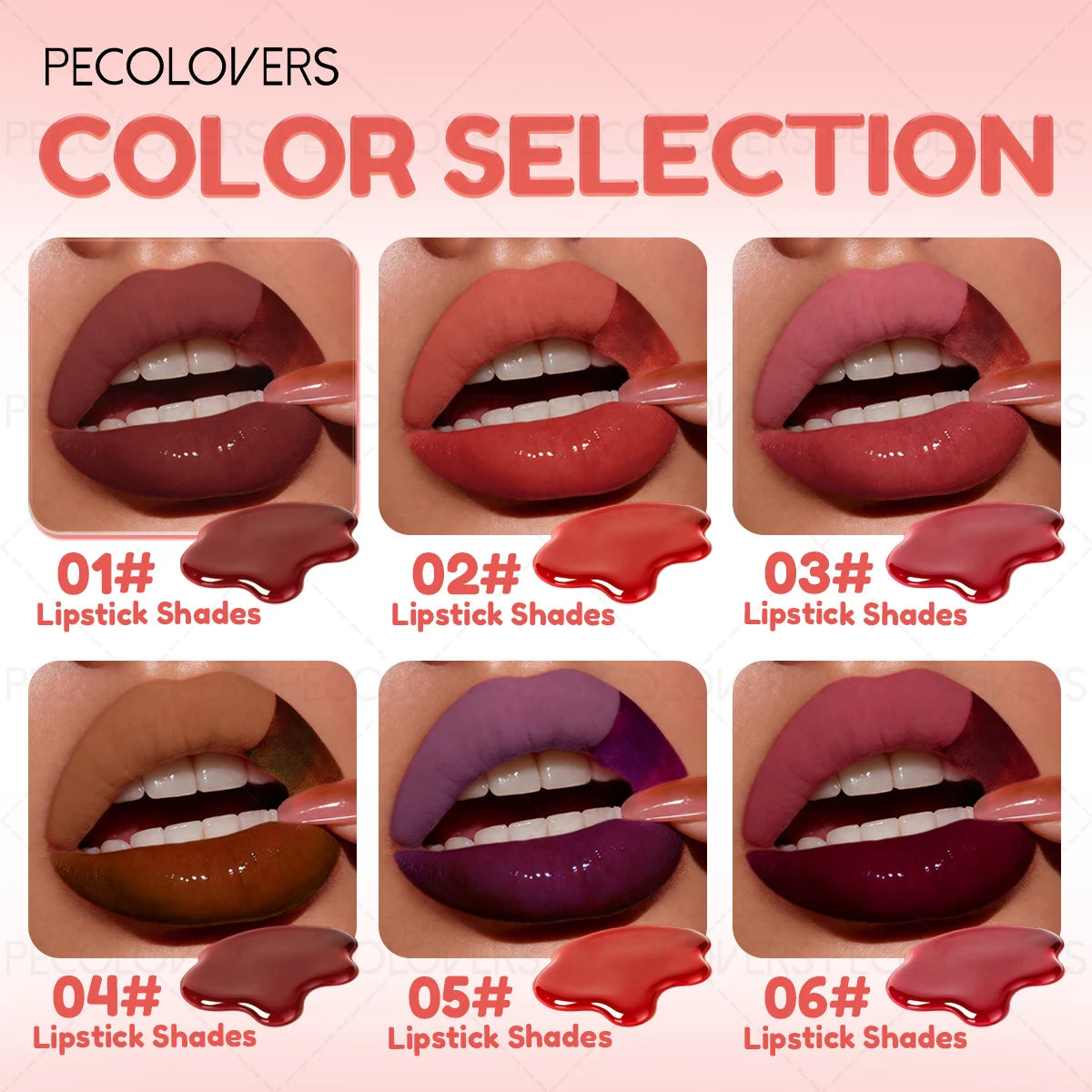 1PC Tearable Lip Gloss, Long-lasting Lipstick, Waterproof, Non Stick To Cup, Multi Color Selection, Lip Makeup Quake