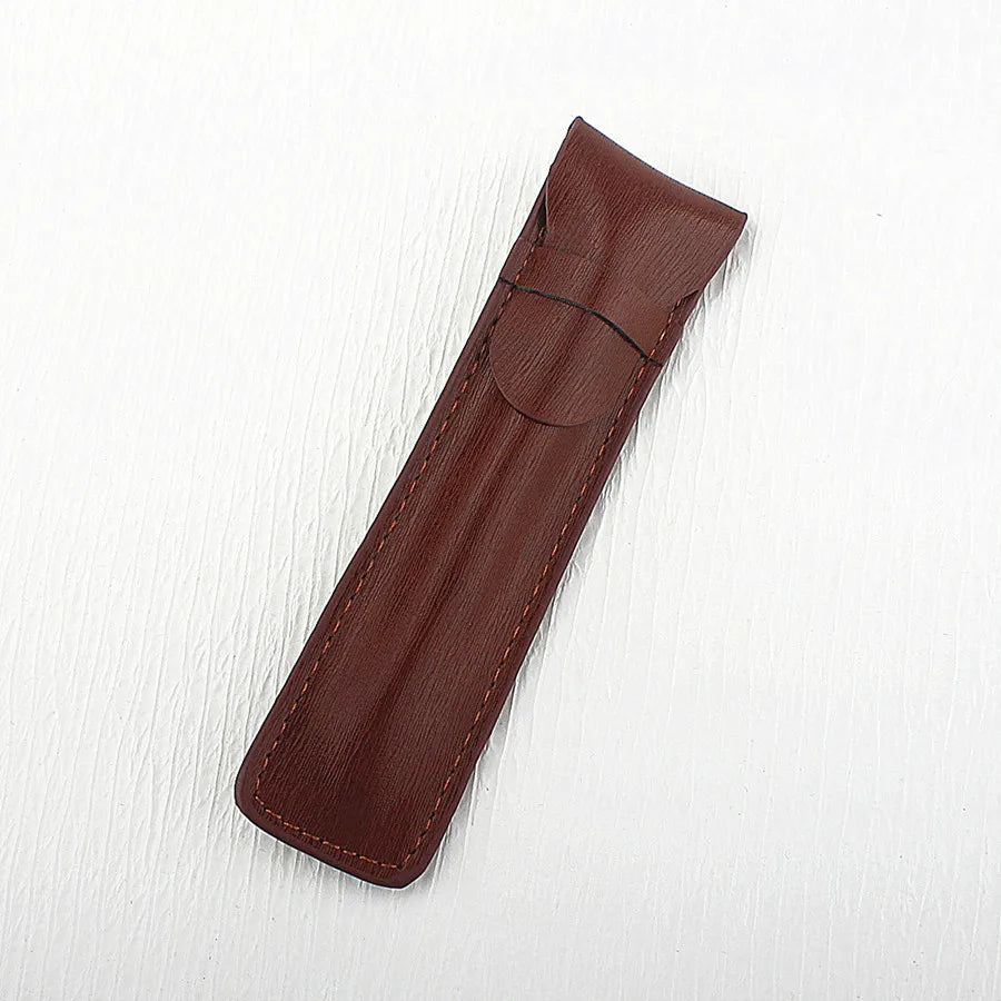 PU Leather Pen Holder Case for 10 24 36 48 Pens Waterproof Storage Organizer Quake 1 Slots-1