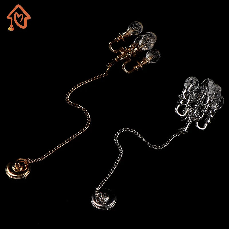 1/2PCS Dollhouse Chandelier 1:12 Scale Ceiling Light for Doll House Decoration Miniature Lamp Quake